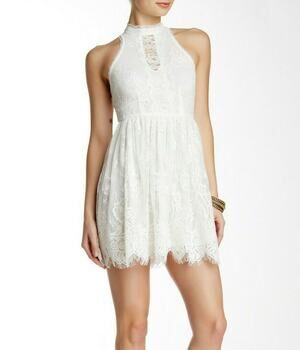 Free People Verushka Lace Dress Ivory Womens 2 NWT Bridal Boho Wedding Shower